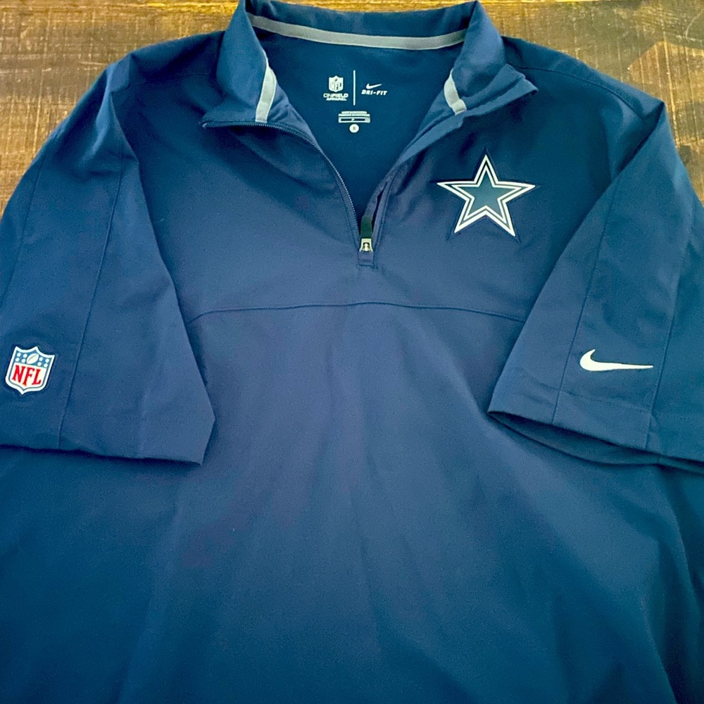 Nike NFL Dallas Cowboys S half-zip dri-fit pullover shirt Onfield Apparel
